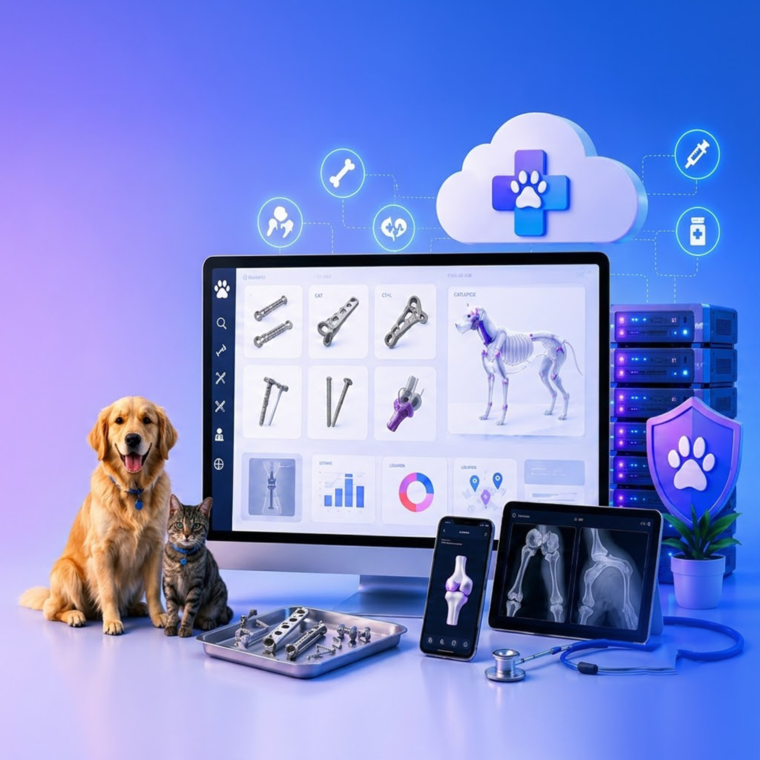 AWS-Based Implant Catalogue Management Platform for Veterinary Healthcare